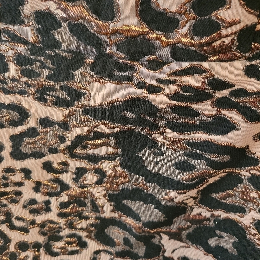 Parker Jojo Metallic Leopard Print One Shoulder Mini‎ Dress - Picture 5 of 7